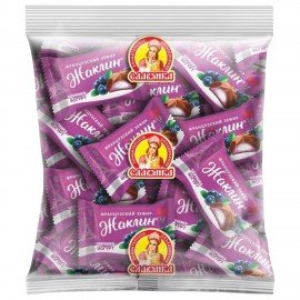 Конфеты глазированные СЛАВЯНКА "Жаклин" французский зефир со вкусом черника-йогурт 1000 г, 30831