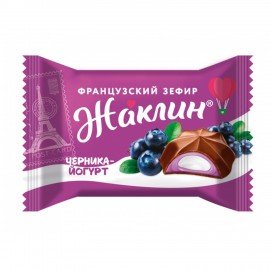 Конфеты глазированные СЛАВЯНКА "Жаклин" французский зефир со вкусом черника-йогурт 1000 г, 30831