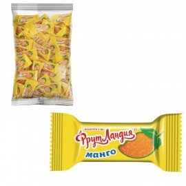 Конфеты СЛАВЯНКА "Фрутландия" в форме долек, со вкусом сочного манго 1000 г, 12377