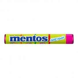 Жевательное драже MENTOS (Ментос) "Кислый, 37,5 г