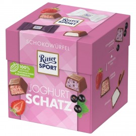 Шоколадные конфеты RITTER SPORT "JOGHURT SCHATZ", набор 3 вкуса, 22 конфеты, 176 г