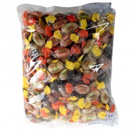 Карамель с шипучей начинкой KRUTFRUT со вкусом колы, апельсина, лимона, 1 кг, РВК758