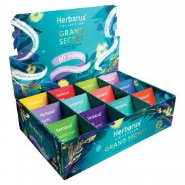 Чай HERBARUS "Grand Secret" ассорти 12 вкусов, НАБОР 60 пакетиков