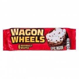 Печенье бисквитное глазированное WAGON WHEELS с суфле 220 г