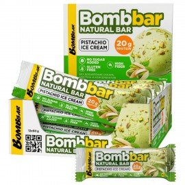 Батончик BOMBBAR "Фисташковый пломбир" без сахара 60 г, шоу-бокс, ББР490