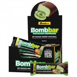 Батончик BOMBBAR "Фисташковая меренга" без сахара 40 г, шоу-бокс, ББР99