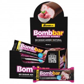 Батончик BOMBBAR "Малиновый сорбет" без сахара 40 г, шоу-бокс, ББР98