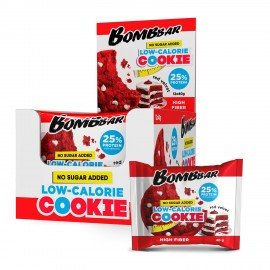 Печенье BOMBBAR "Красный бархат" без сахара 40 г, шоу-бокс, ББР536