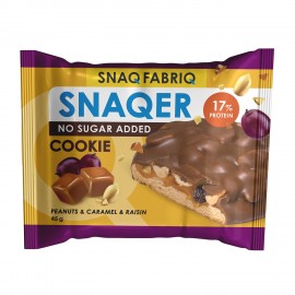 Печенье SNAQ FABRIQ "Арахис, изюм и карамель" без сахара 45 г, шоу-бокс, СФ97