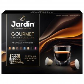 Кофе в капсулах 40 капсул, 8 вкусов, для Nespresso, JARDIN "Grand Capsule Collection"