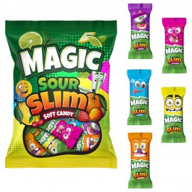 Конфеты жевательные MAGIC SOUR кислый микс с фруктовыми вкусами 1000 г, ТУРЦИЯ, УТ-00002635