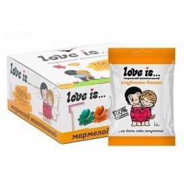 Мармелад жевательный LOVE IS "ЖуйМиксик" со вкусом клубника-банан, 20 г,