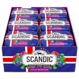 Драже освежающие SCANDIC без сахара со вкусом "Лесные ягоды", 14 г., 4603738769230