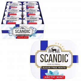 Драже освежающие SCANDIC без сахара со вкусом "Арктическая мята", 14 г., 4603738769872
