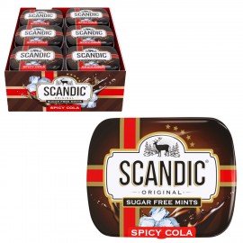 Драже освежающие SCANDIC без сахара со вкусом "Кола", 14 г., 4603766425511