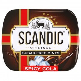 Драже освежающие SCANDIC без сахара со вкусом "Кола", 14 г., 4603766425511