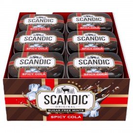 Драже освежающие SCANDIC без сахара со вкусом "Кола", 14 г., 4603766425511
