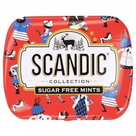 Драже освежающие SCANDIC без сахара со вкусом "Клубничный микс", 14 г., 4610274540063
