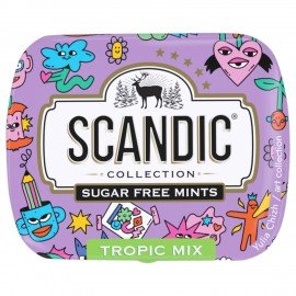 Драже освежающие SCANDIC без сахара со вкусом "Тропический микс", 14 г.