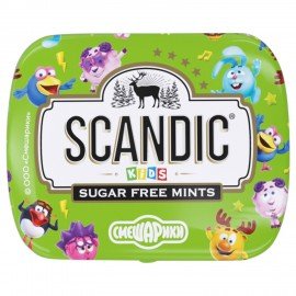 Драже освежающие SCANDIC без сахара со вкусом "Яблоко", 14 г.