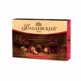 Набор конфет БАБАЕВСКИЙ "Dark Cream Collection" с фундуком и дробленым миндалем, 200 г., ББ12694