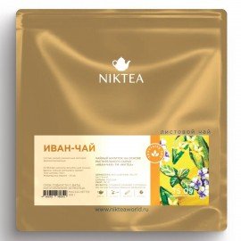 Чай ИВАН-ЧАЙ листовой NIKTEA, кипрей узколистный ферментированный, 100 г, TNIKTE-GP0013