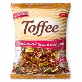 Ирис сливочный "Toffee" глазированный 1000 г, АЗОВСКАЯ, М039