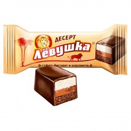 Конфеты глазированные СЛАВЯНКА "Левушка" с карамельно-сливочным вкусом 500 г, ш/к 37882, R6734