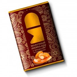 Шоколад молочный МОНЕТНЫЙ ДВОР "Миндаль и карамель", 12 г
