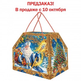 Подарок новогодний "НОВОГОДНИЙ КЛАД", НАБОР конфет 1000г, картонная коробка, МОСУПАК, 324090/МГ26038