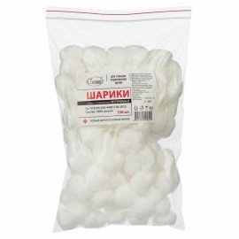 Шарик ватный ЕМЕЛЬЯНЪ САВОСТИНЪ нестерильный, пакет 100 шт., 50 г