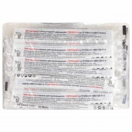 Зонд-тампон пластик/хлопок, намотка 5 мм, стерильный, ЕМЕЛЬЯНЪ САВОСТИНЪ, индивидуальная упаковка, длина 150 мм