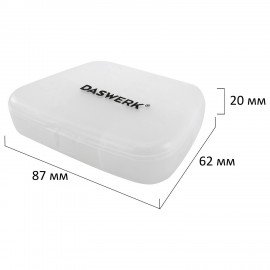 ТАБЛЕТНИЦА / Контейнер для лекарств и витаминов 5 отделений КАРМАННЫЙ, DASWERK, 630849