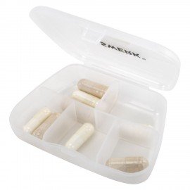 ТАБЛЕТНИЦА / Контейнер для лекарств и витаминов 5 отделений КАРМАННЫЙ, DASWERK, 630849