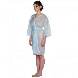 Халат-кимоно с рукавами голубой ЧИСТОВЬЕ, КОМПЛЕКТ 5 шт., СМС, 02-190