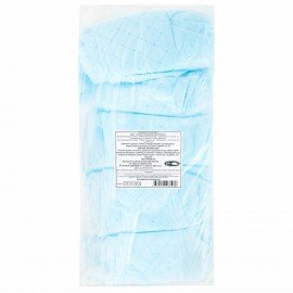 Бахилы из спанбонда низкие с двойной подошвой КОМПЛЕКТ 50 штук (25 пар), 65 г/м2, ГЕКСА, голубые