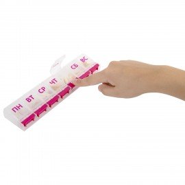 ТАБЛЕТНИЦА/Контейнер-органайзер для лекарств и витаминов "7 дней/1 прием MAXI", DASWERK, 631024