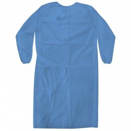 Халат хирургический стерильный 140 см, 52-54 размер, рукав на резинке, спанбонд 25 г/м2, NF