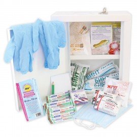 Аптечка первой помощи работникам, по приказу №262н, ВИТАЛФАРМ, металлический шкаф, 54115