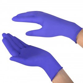 Перчатки нитриловые смотровые SFM Supersoft N135, 100 пар (200 шт.), размер M (средний), фиолетовые