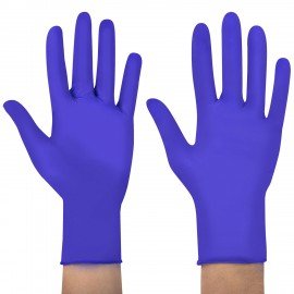 Перчатки нитриловые смотровые SFM Supersoft N135, 100 пар (200 шт.), размер L (большой), фиолетовые