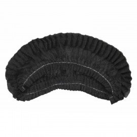 Шапочка "Шарлотта" черная КОМПЛЕКТ 100 шт. спанбонд 10 г/м2, МЕДСЕРВИС