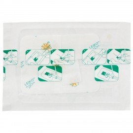 Повязка для фиксации катетеров LEIKO КОМПЛЕКТ 100 шт. 6х8 см нетканая основа, 2 подушечки ш/к 43203, 131861