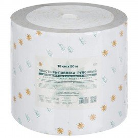 Пластырь-повязка рулонная LEIKO 15х5000 см, нетканая основа ш/к 43227, 132856