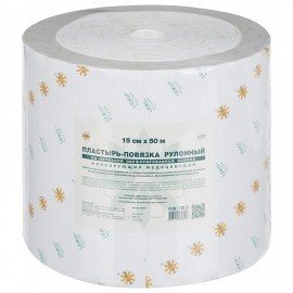 Пластырь-повязка рулонная LEIKO 15х5000 см, нетканая основа ш/к 43227, 132856