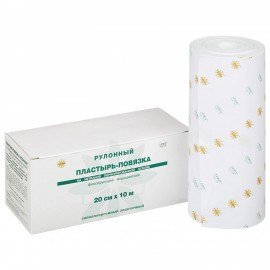 Пластырь-повязка рулонная LEIKO 20х1000 см, нетканая основа ш/к 41186, 132827