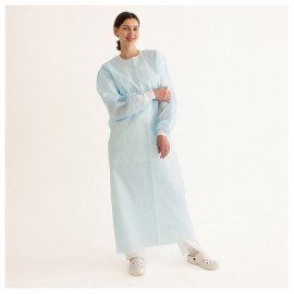 Халат хирургический стерильный 120 см. XXL 56-58р. манжета, спанбонд 25 г/м2, ГЕКСА