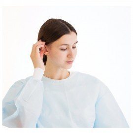 Халат хирургический стерильный 120 см. XXL 56-58р. манжета, спанбонд 25 г/м2, ГЕКСА