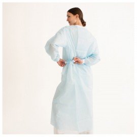 Халат хирургический стерильный 120 см. XXL 56-58р. манжета, спанбонд 25 г/м2, ГЕКСА