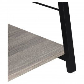Стеллаж на металлокаркасе BRABIX "LOFT SH-003", 600х350х1500 мм, 5 полок, цвет дуб антик, 641235